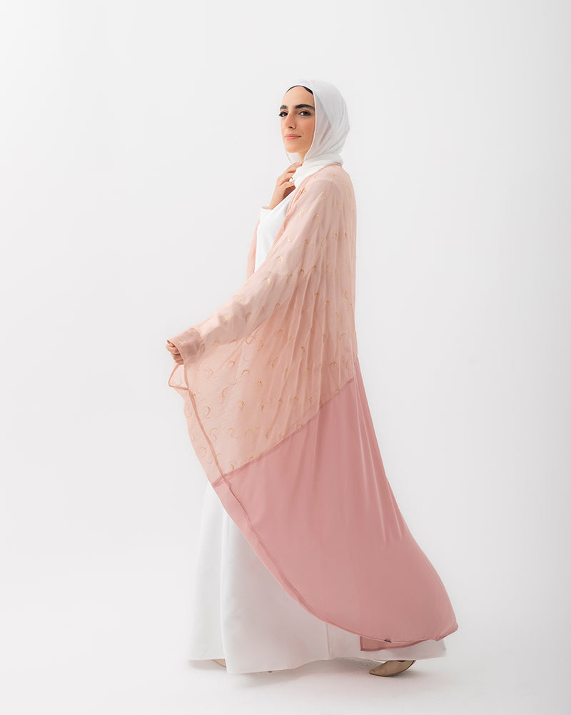 Free Size Crescent Cape Pink