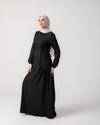 Linen Maxi Dress Black