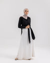 Wrap Poplin Chemise Black