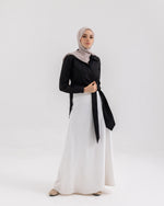 Wrap Poplin Chemise Black