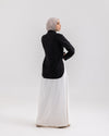 Wrap Poplin Chemise Black