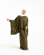 Embroidered Chemise Olive