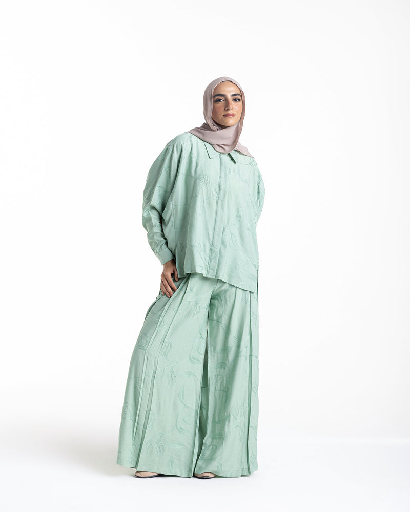Embroidered Chemise Mint