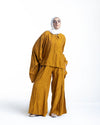 Embroidered Chemise Mustard