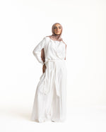 Linen Wrap Blouse White