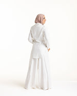 Linen Wrap Blouse White