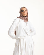 Linen Wrap Blouse White