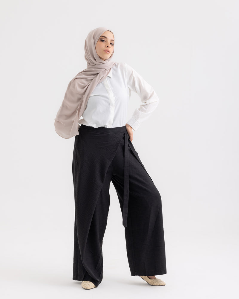 Wrap Pants Black