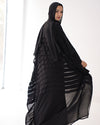 Free Size Pleated Cape Black
