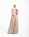Pleated Jumpsuit Beige CODE 150