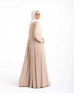 Pleated Jumpsuit Beige CODE 150