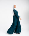 Pleated Jumpsuit Teal CODE 150