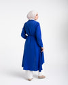 Shirt Dress With Front Buttons Royal Blue