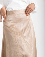 Maxi Silk Skirt Beige