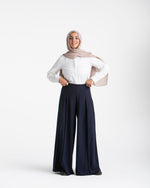 Wide Leg Pants Navy CODE 1702