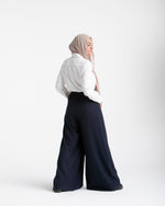 Wide Leg Pants Navy CODE 1702