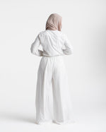 Wide Leg Pants White CODE 1702