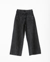 High Waisted Wide Leg Denim Pants Grey CODE 190