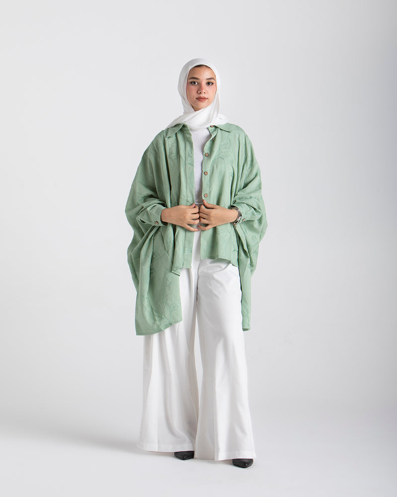 Embroidered Chemise Mint