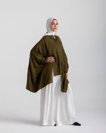 Embroidered Chemise Olive