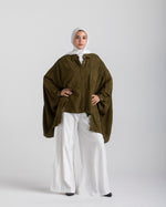 Embroidered Chemise Olive