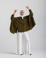 Embroidered Chemise Olive