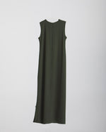 Basic Sleeveless Dress Olive CODE 1