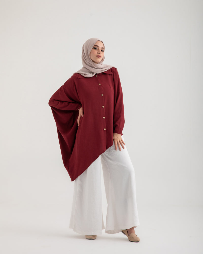 Asymmetric Top Maroon