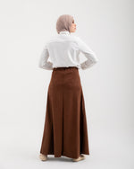 Suede Skirt Brown