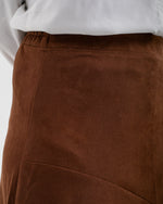 Suede Skirt Brown