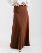 Suede Skirt Brown