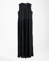 Sleeveless Pleated Dress Black CODE 202