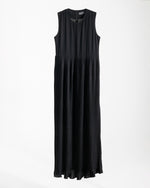 Sleeveless Pleated Dress Black