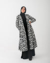 Embroidered Long Coat White