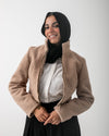 Cropped Jacket Beige
