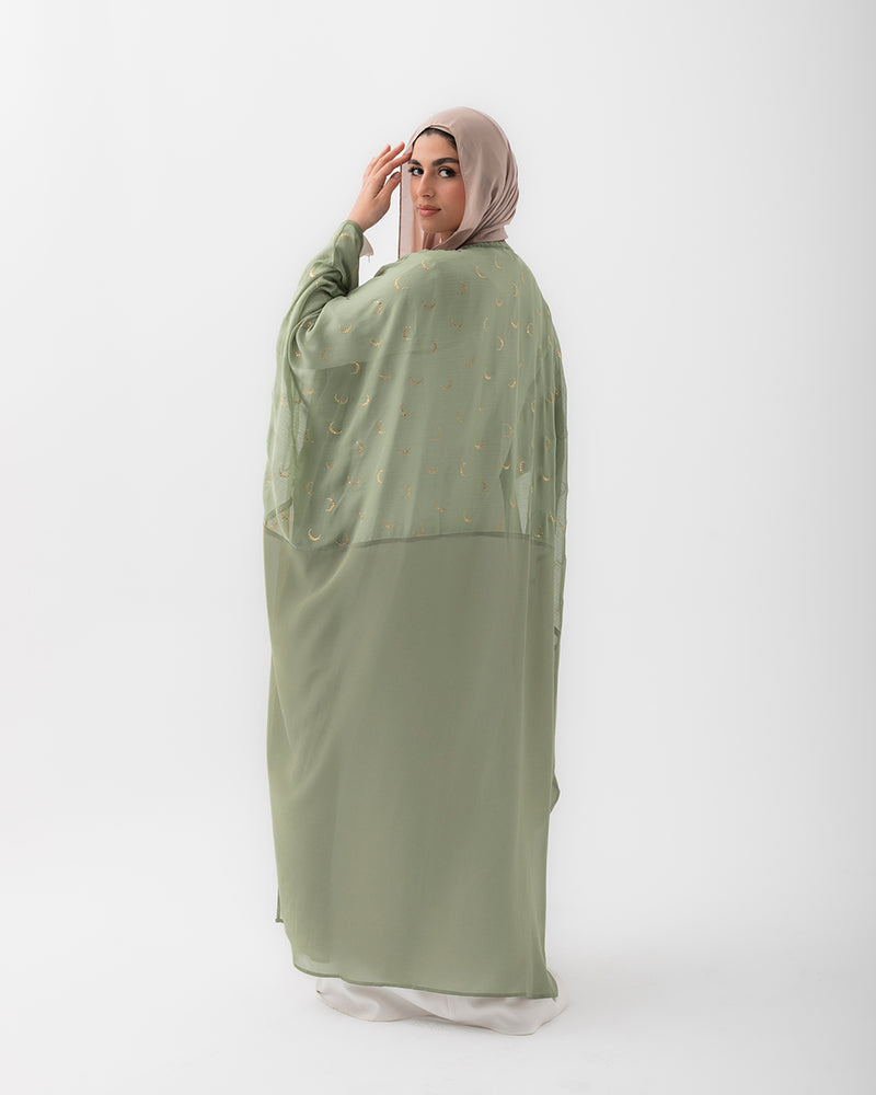 Free Size Crescent Cape Green