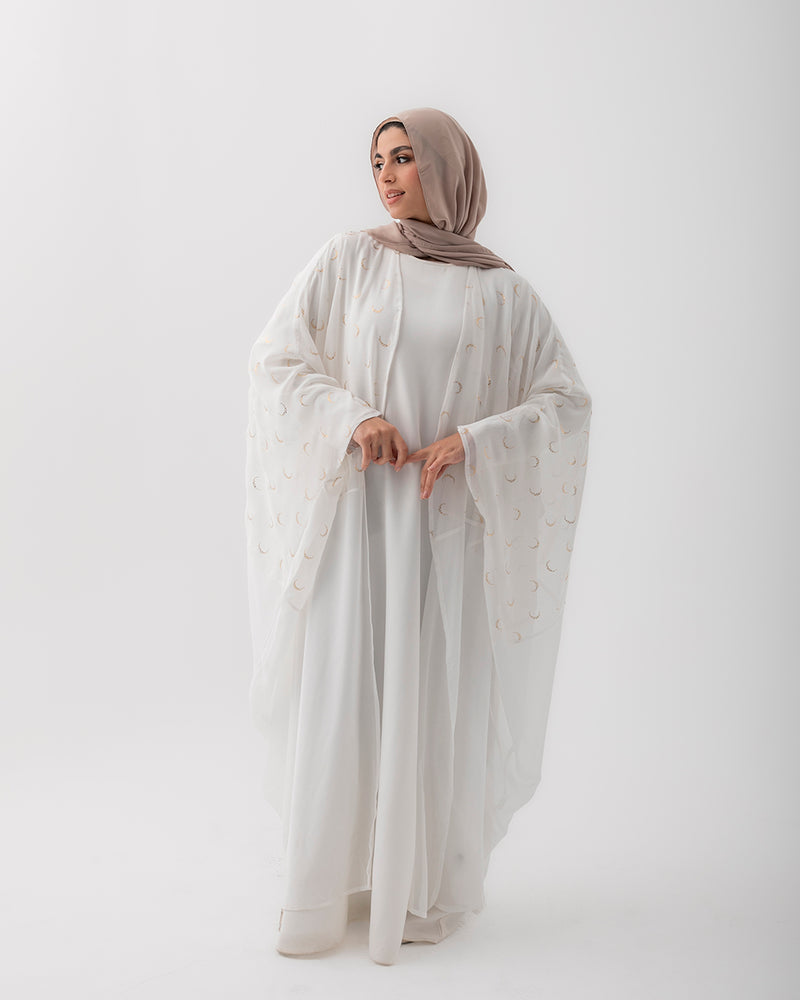 Free Size Crescent Cape Offwhite