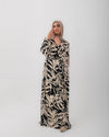 Printed Maxi Dress Black
