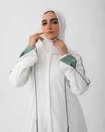 Abaya Code 207 Offwhite Teal