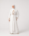Open Chiffon Cape Offwhite