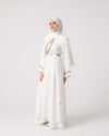 Open Chiffon Cape Offwhite