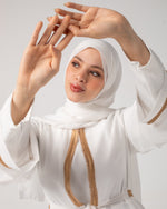 Open Chiffon Cape Offwhite