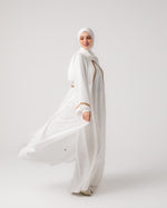 Open Chiffon Cape Offwhite