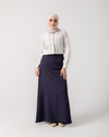 Linen Maxi Skirt Navy