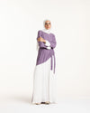 Linen Pleated Dress Mauve