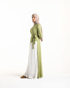 Linen Pleated Dress Pistachio
