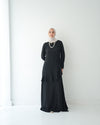 Silk Wrap Dress Black Code 102