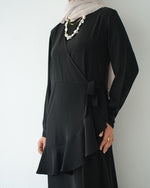 Silk Wrap Dress Black Code 102