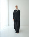 Silk Wrap Dress Black Code 102