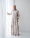 Silk Wrap Dress Beige CODE 102